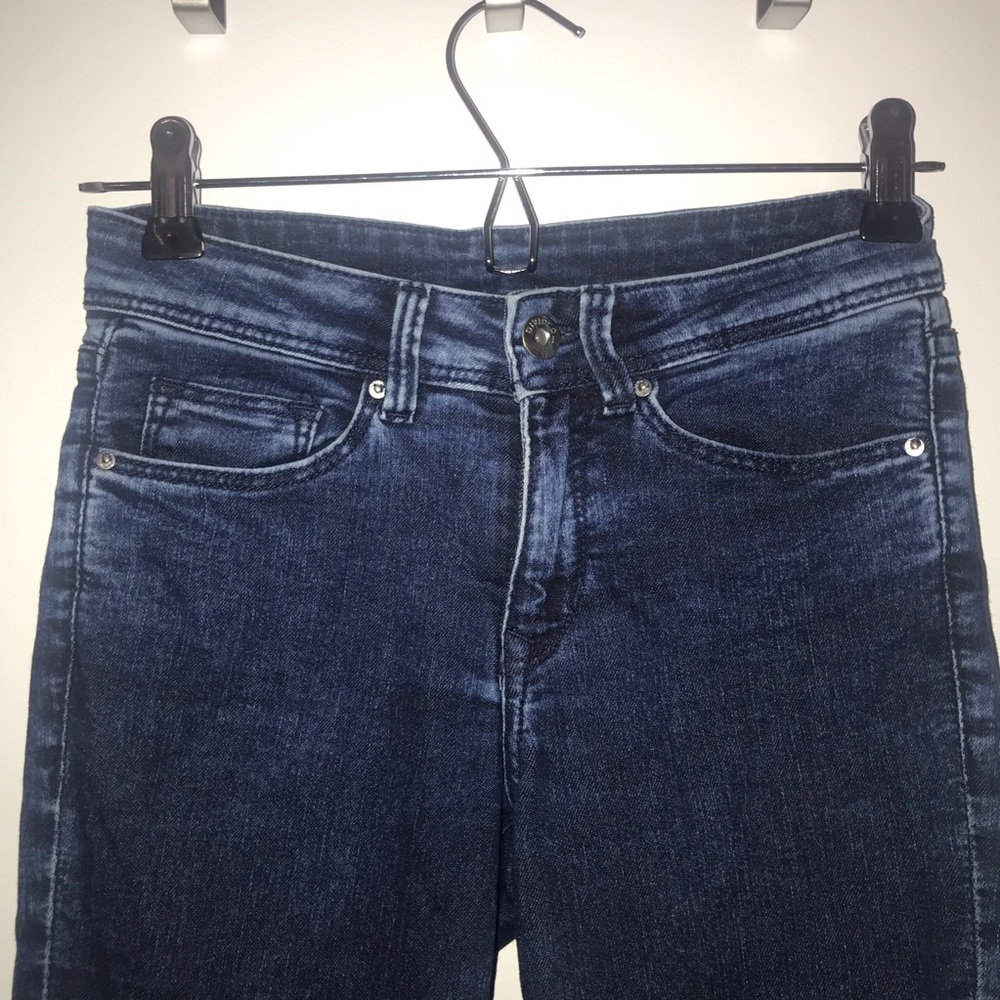 H&M Acid Wash Dark Blue Jeans